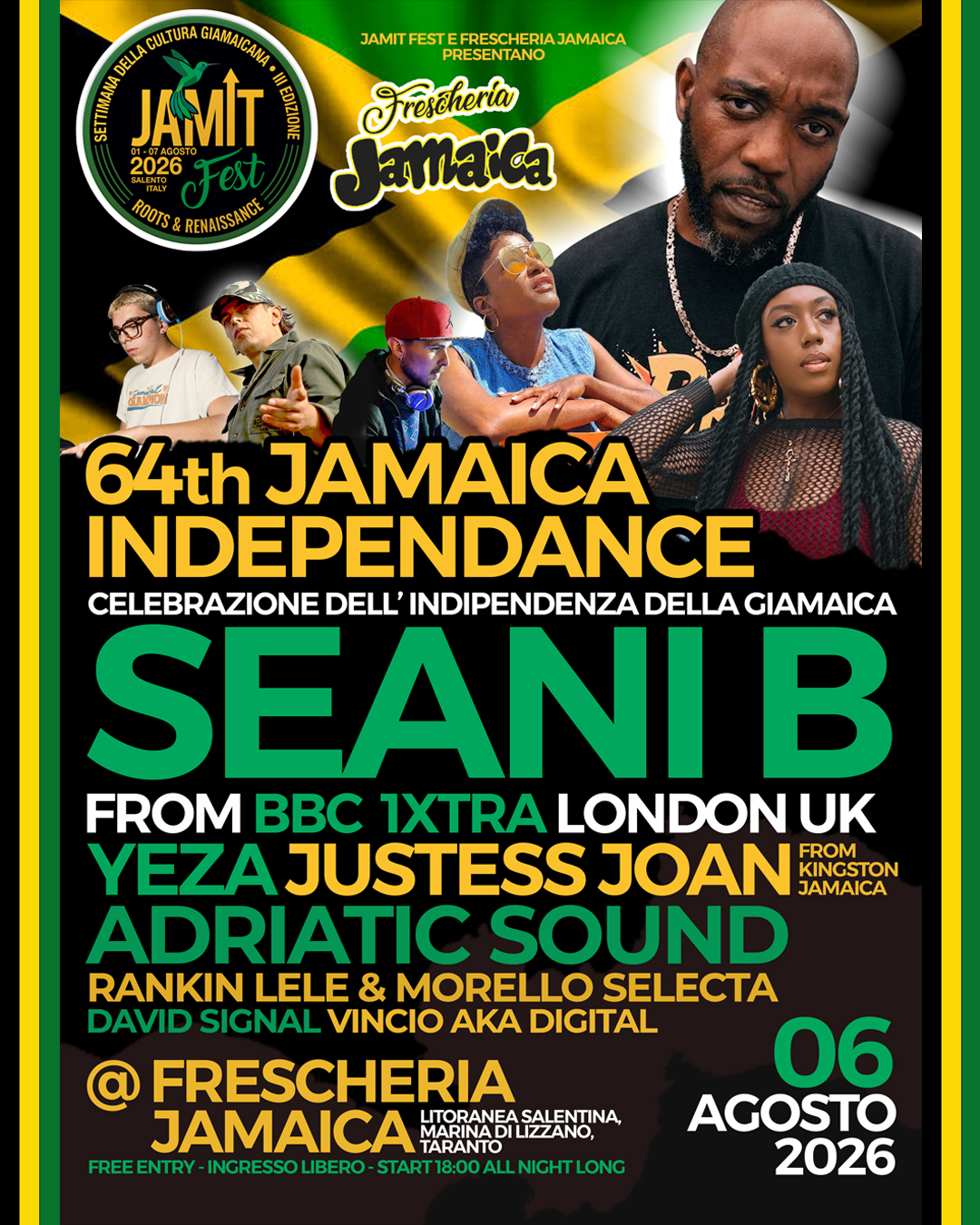 6 agosto - Jamaica Independance